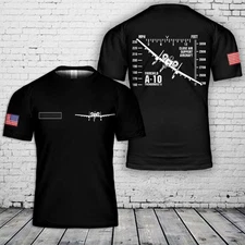 Custom Name US Fairchild Republic A-10 Thunderbolt II T-Shirt All Size Gift