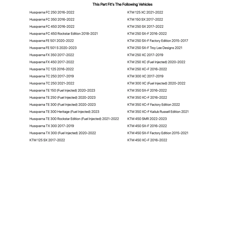 Eslabón reductor DeVol negro -1" para KTM 450 SMR 2022-2023 Foto 2 de 2