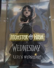 Monster High Wednesday Addams bambola bambola Rave'N Wednesday