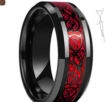 598silver Open Band Thumb red brilliant Rings Ladies Statement Gift Wrap 11type