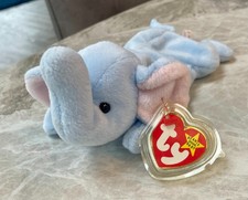 TY Beanie Baby Peanut the Elephant, Original tags.  DERBY Tush TAG, VERY RARE