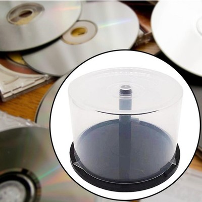 CD-DVD-Aufbewahrungsbox, Eimer mit 50 Discs, Kapazität für die Organisation,