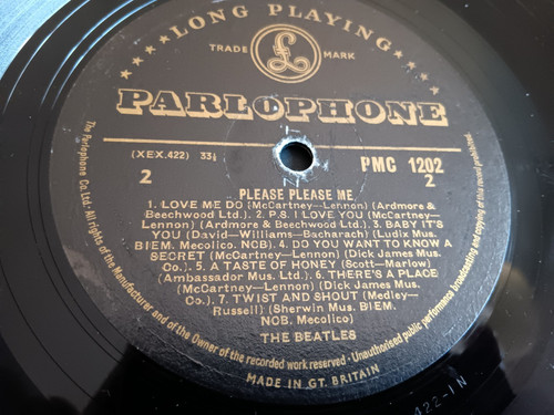 The Beatles – Please Please Me-1963- FIRST UK PRESS- PARLOPHONE GOLD & BLACK-EX+ - Picture 10 of 12
