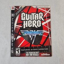 Guitar Hero Van Halen PS3 Sony Playstation 3 Promo Not For Resale Disc Sleeve