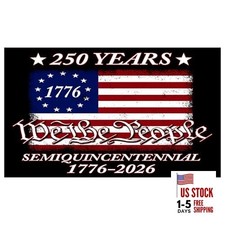 250th Anniversary USA Flag Sticker Bumper Car Decal Patriotic American United