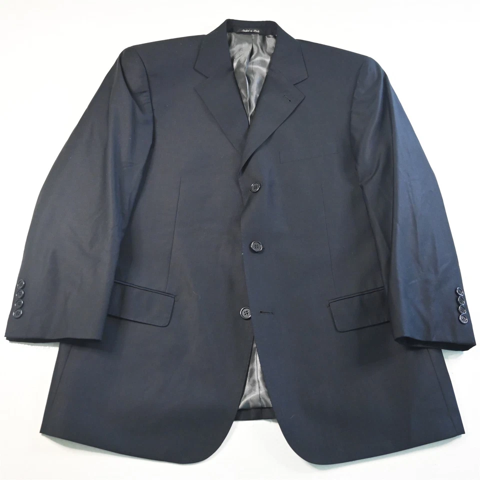 Studio Milano 42S 38x28 Navy Blue Mens Jacket Pants Suit - Image 2 of 4