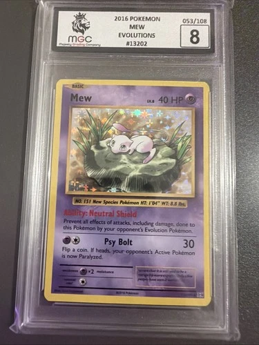 2016-POKEMON-MEW- EVOLUTIONS- 053/108- MGC- 8