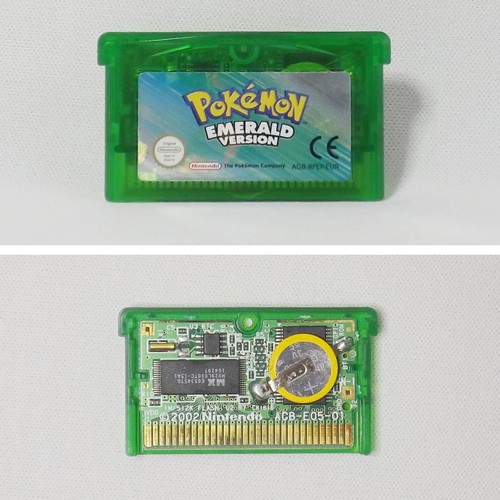 Pokemon Emerald Cartridge for Nintendo Game Boy Advance GBA Genuine New Battery - Picture 1 of 5