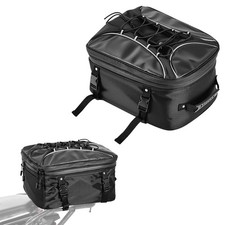 VEVOR Motorcycle Tail Bag, 22-34 L Expandable Motorcycle Rear Seat Bag with Wate