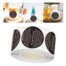 500Pcs Candle Warning Stickers Wax Melting Stickers Candle Jar Container Labels