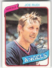 1980 Topps #556 Joe Rudi In Person Signed Auto 56447