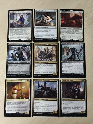MTG Misprint Humans Miscut Sheet Edge Twisted Off Centered x9