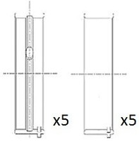 Kurbelwellenlagerschale FÜR MERCEDES-BENZ - FAI AutoParts BM1047-STD