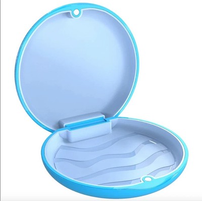 blaue Dental Kieferorthopädische Retainer Box/Etui, Zahnersatz Klammer Zähne