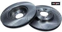 2X Bremsscheibe Maxgear 19-1863 2 Bremsscheiben Vorderachse Vorne