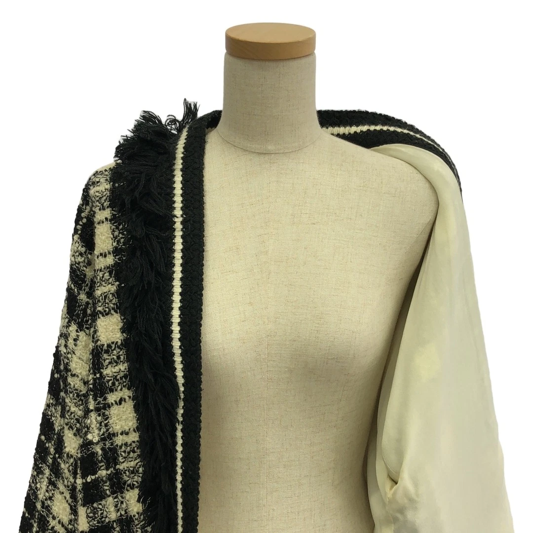 Gucci Collezione Resort 2021AW Check Frange Tweed senza colletto usato0