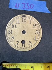 (N330) ANTIQUE 2.75" CLOCK DIAL. CHELSEA? SETH THOMAS? (N330) ANTIQUE 2.75" CLOCK DIAL. CHELSEA? SETH THOMAS? - Image 1