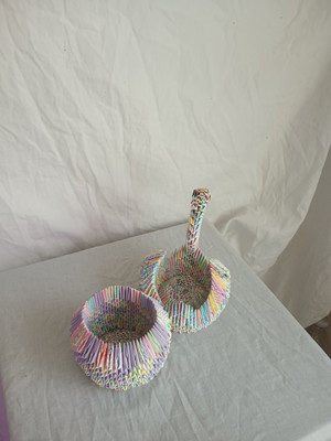HANDMADE 3D ORIGAMI SWAN FAMILY (3) PAPER CRAFT Wedding Good Fortune display