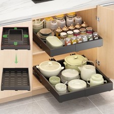 1 Pcs Pull Out Drawers for Cabinets Organizer Expandable Width 11.8"-19.4" , ...