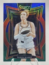 2025 Panini Select WNBA Concourse Marina Mabrey #71 Blue Green Prizm #'d 114/349