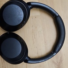 Sony Black Over-Ear Headband Headphones Double Earpieces Ear-Cup Over the Ear 