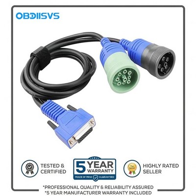 OBDIISVS 493148 Diagnosekabel 6+9 Pin Adapter für USB Link 2/3 Cummins Inline