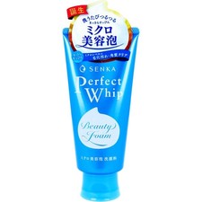 Senka Perfect Whip 120g, Feuchtigkeitsspendende Gesichtsbehandlung 120g (1er Pack), blau 