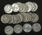 $6.50 FACE VALUE (26 COINS) 1940-1964 SILVER WASHINGTON QUARTERS 4.7008oz ASW