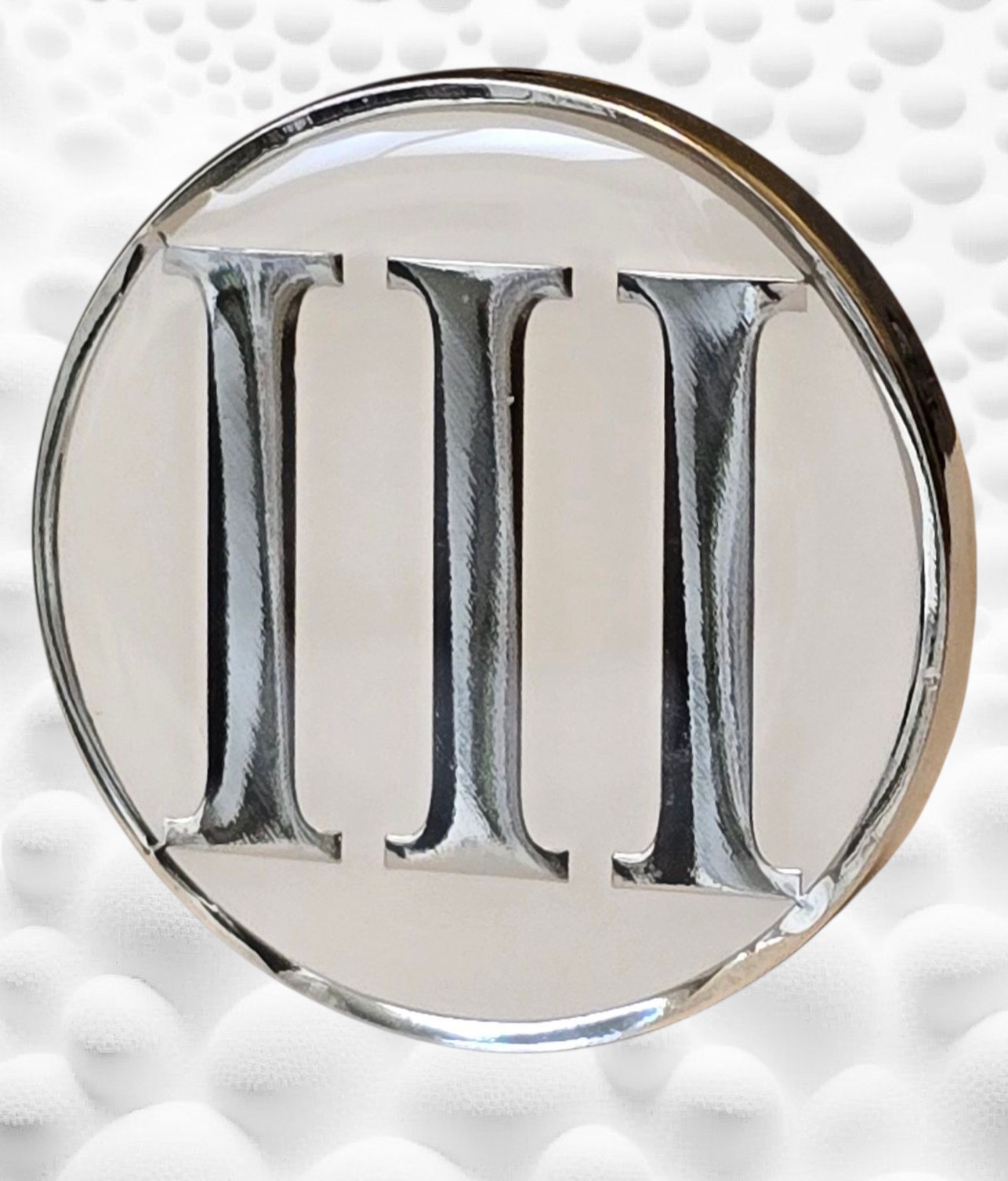 Minimalist 3 Year Sobriety Chip - 3 Year Sober Coin AA