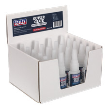 Sealey Super Glue Fast Setting Low Viscosity Adhesive 20g Pack of 20 SCS302