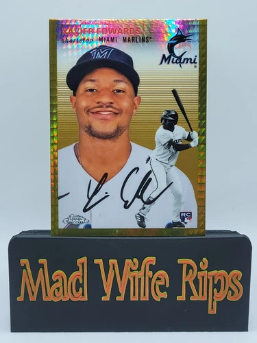 Xavier Edwards RC 2023 Topps Chrome Platinum Anniversary Gold Prism *VERY RARE*