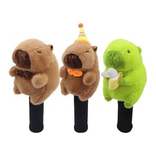 Animal Golf Head Cover Plush Capybara Fairway Woods Hybrid Wood Club Headcover