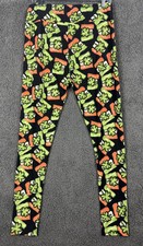 Lularoe St Patrick TC Tall Curvy 12-18 Green Shamrock Leggings Pants Irish Flag