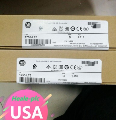 New Factory Sealed Allen Bradley 1756-L75 SER B ControlLogix 32MB PLC Controller