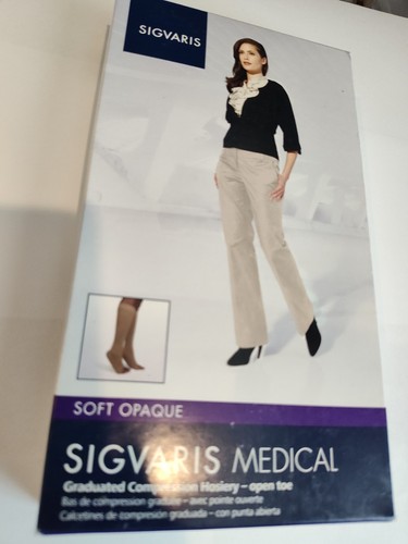Sigvaris Women’s Style Soft Opaque 841 Calf-High 15-20mmHg - Closed Toe LS