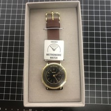 SEIKO SMW001A Metronome Limited Watch Standard Line Classic Band Dark Brown