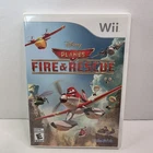 RARE!! NINTENDO WII PLANES FIRE & AND RESCUE GAME COMPLETE CIB DISNEY ORIGINAL