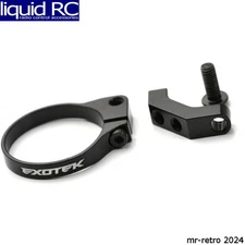 Exotek 2161BLK 24mm Mini Fan Mount Clamp-On 7075 for 24mm Dia. Motors Black