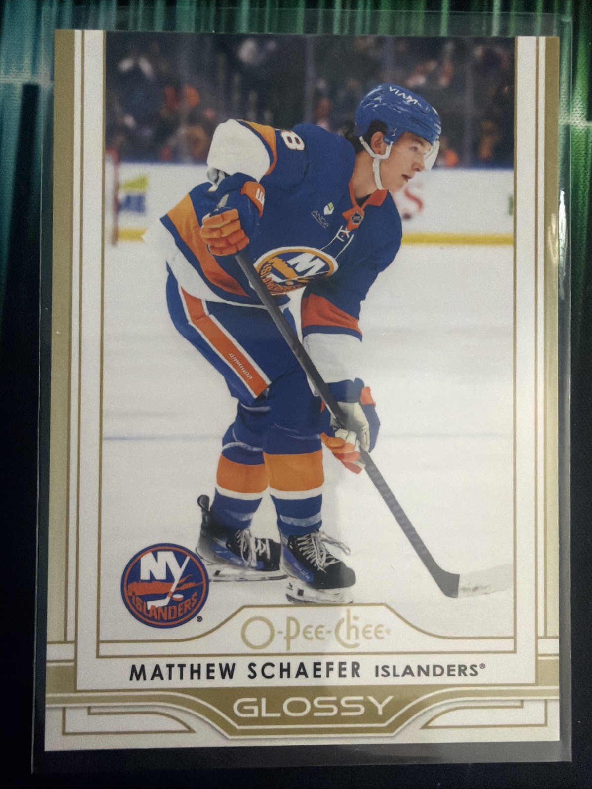 2025-26 Upper Deck #OG-28 Matthew Schaefer O-Pee-Chee Glossy Gold
