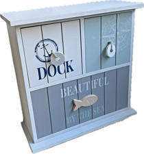 - NEU - kleines Schränkchen Holz, Maritim - weiß, echt wunderbar, Bad