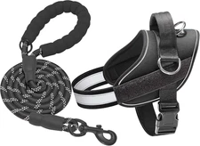 Essential Dog Harness, No Pull Pet Vest with 3 Leash Clips, No Choke, Reflective