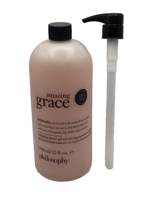 Philosophy Amazing Grace Hydrating Shower Gel 32 Oz Sealed + Pump