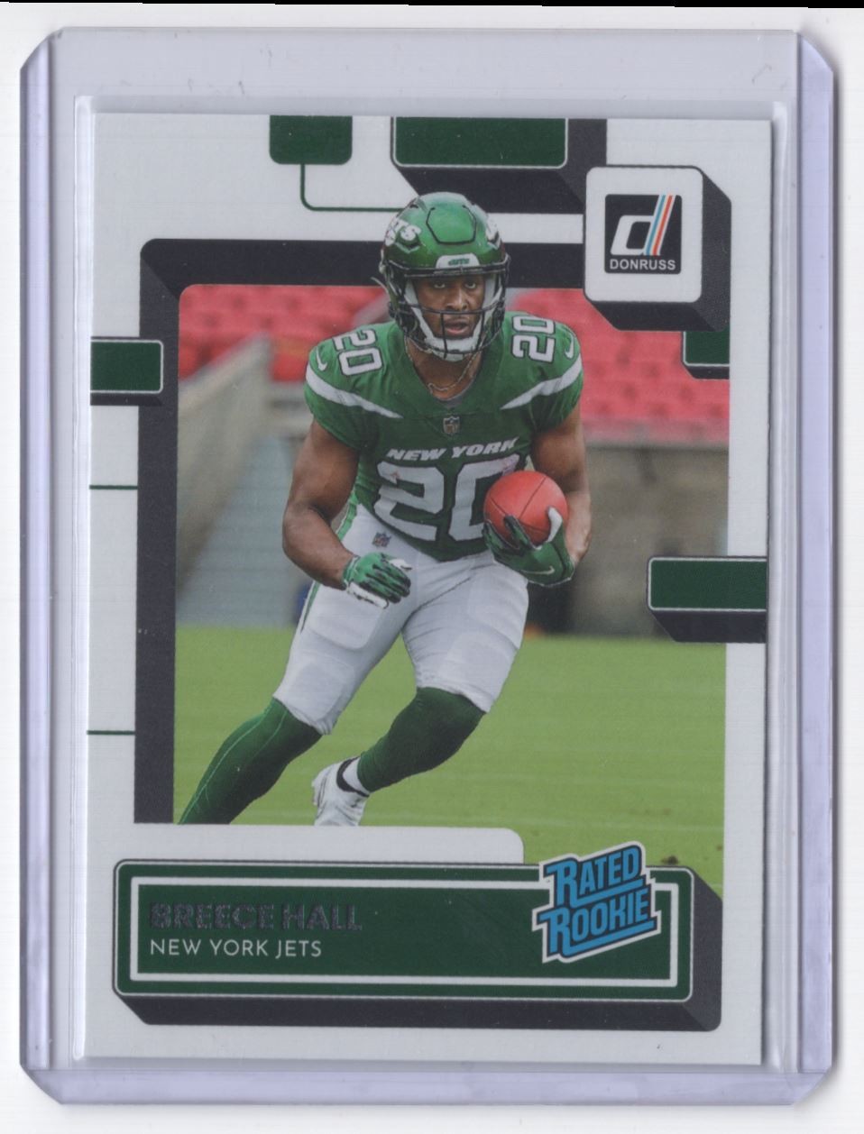 2022 Donruss Rated Rookie * Breece Hall Rookie New York Jets #314