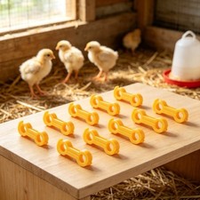 12pcs Chicken Leg Bands Poultry Leg Correctors with 3 Sizes for Quail Duckling