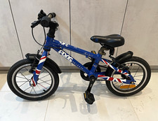 Frog Bikes Frog 43 Kids Bike 14in Wheels Blue/Red/White Mudguards Bell