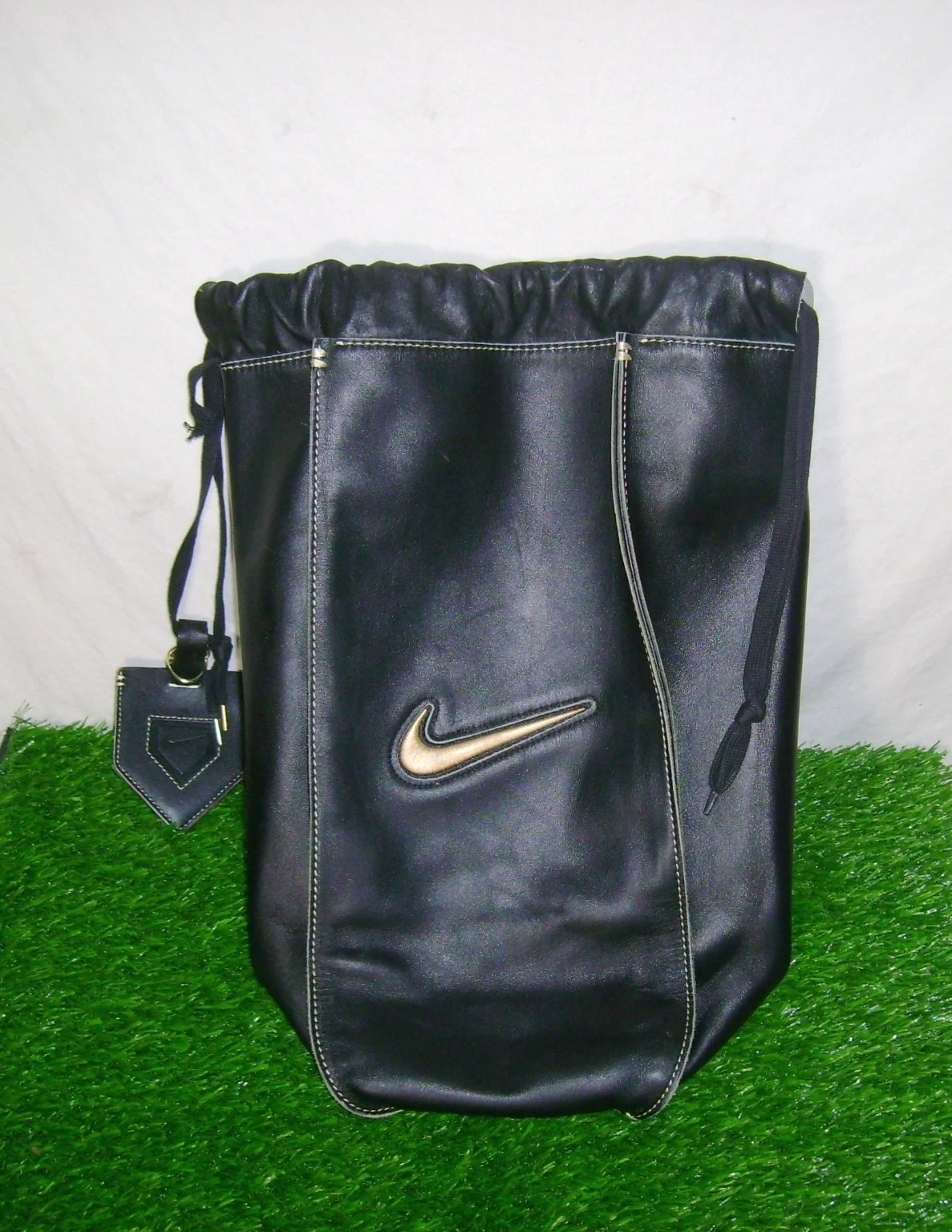 NIKE DIAMOND ELITE Pro Baseball Cowhide Leather Glove Bag Black/Gold Collectible