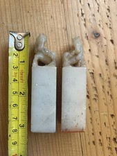 Pair of Chinese carved stone - horse figure seal and stamp -VGC