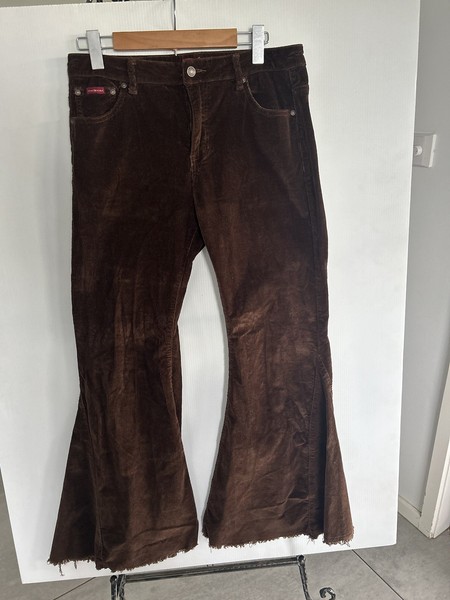 Ringers Western Super Flare Jeans Size 14 High Rose Norah Brown Cowgirl Flare