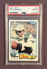 1982 Topps Football #447 Ron Jaworski PSA 10 GEM MT Eagles 