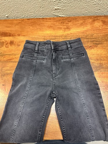 Free People NWT Size 26 Firecracker Flare Black Star Jeans New with Imperfection - Bild 5 von 7
